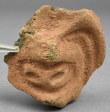 TAINO SPIRIT FIGURE FACE POTTERY CERAMIC Fragment 500-1400yrs Fine PreColumbian