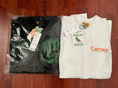 Lot Of 2 Carrots By Anwar X Grillo s Pickles Full Zip Up & Long Sleeve Medium