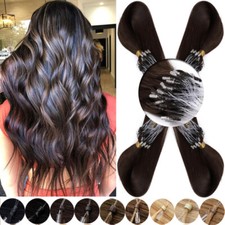 150G Thick Micro Loop Tips Ring Beads Virgin Remy Human Hair Extensions ASP 100g