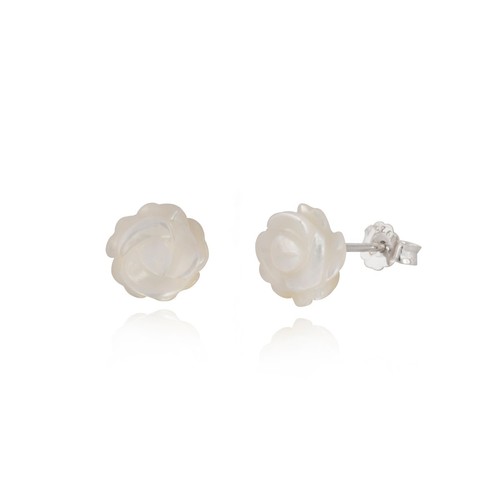 Sterling Silber Rosenform Ohrringe / Rosenstecker Ohrring / Blumenstecker Geschenkbox - Bild 10 von 13