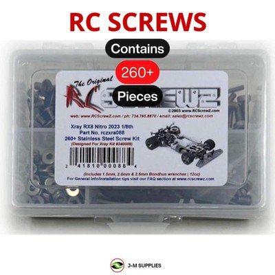 RCScrewZ Stainless Screw Kit xra088 for Team XRAY RX8 2023 #340009 | PRO