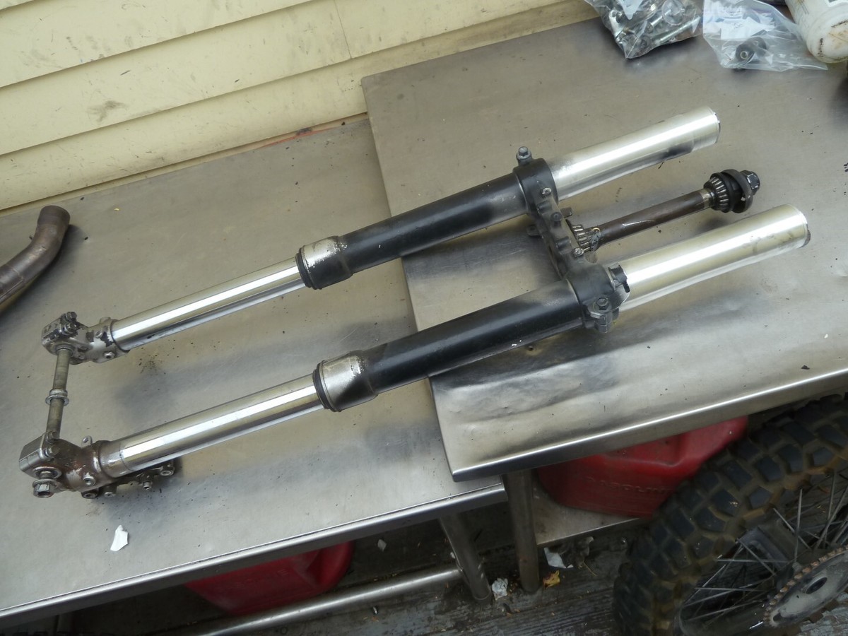 【中古】Kawasaki KLX250SR ノーマル フロントフォーク 2009 - 2014 Kawasaki klx250 Front Forks with Triple Tree | eBay