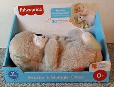 Fisher Price Soothe N Snuggle Otter Plush Soothing Breathing Sound Machine Baby