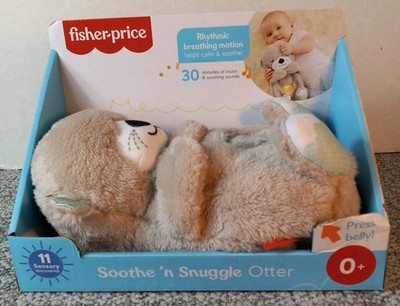Fisher Price Soothe N Snuggle Otter Plush Soothing Breathing Sound Machine Baby