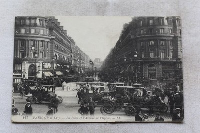 Cpa 1916, Paris, la place et l'avenue de l'Opéra, 2.