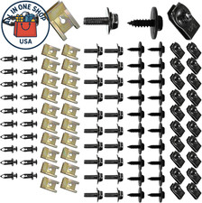 Car Body Screws Bolts U-Nuts Bumper Fender Splash Shield Fasteners 100PCS