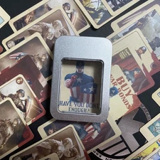 Captain America Trading Cards Replica 1:1 w/Case – Fast FREE USA Shipping!
