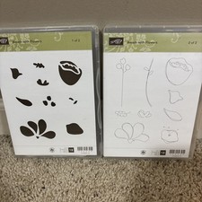 Stampin Up Awash With Flowers Stamp Set 120549 Retired New Unused