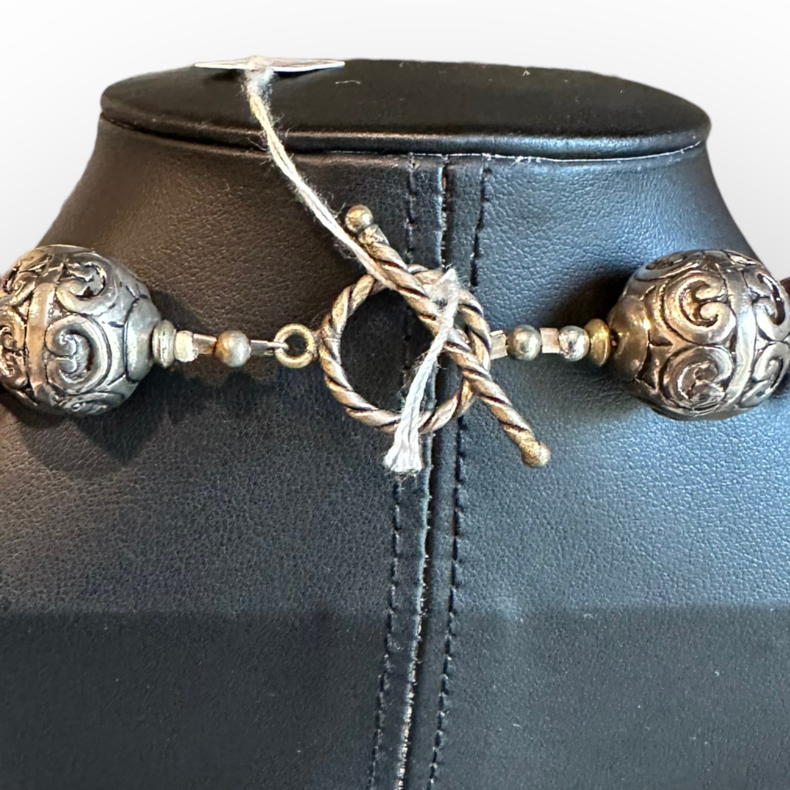 Amethyst Stone Statement Necklace - image 5