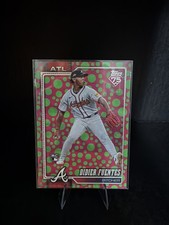 2026 Topps Series 1 #243 Didier Fuentes RC Holiday Polka Dots Green/Pink  Braves