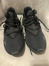 PUMA Softride Enzo Evo Men  s Black Low Top Lace-Up Mesh Sneakers US 8