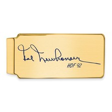 Gold-plating over Sterling Silver Hal Newhouser Hall of Fame Signature Epoxy Mon
