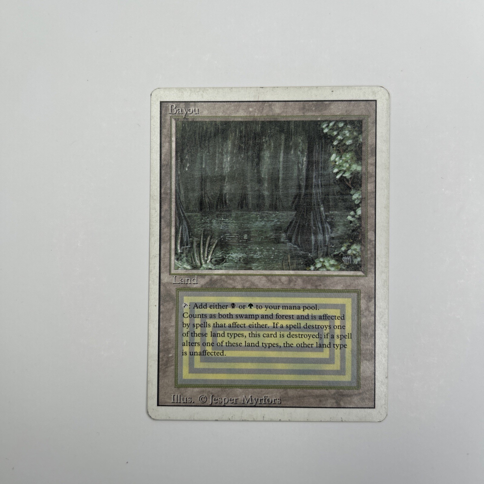 Magic the Gathering 1994 Bayou Revised Edition Rare Dual Land