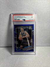 2023-24 Panini Donruss Optic Victor Wembanyama #225 Rated Rookie Blue /49 PSA 9