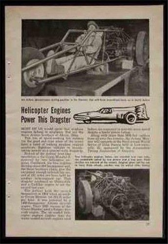 GREEN MONSTER 9 1956 vintage ARFONS Drag Racing article
