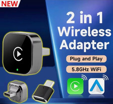 USB Auto Wireless CarPlay Adapter For iPhone Apple Wireless Dongle Plug   Play