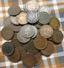50 USA Indian Head Cents, United States of America 1-Cent Coins, Mixed Dates