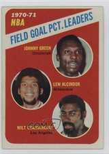 1971 Topps League Leaders Johnny Green Kareem Abdul-Jabbar Wilt Chamberlain 0xc6