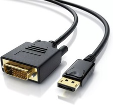 Image of 2m DisplayPort Display Port DP to DVI-D 24+1 Male Digital Video Cable Lead PC TV