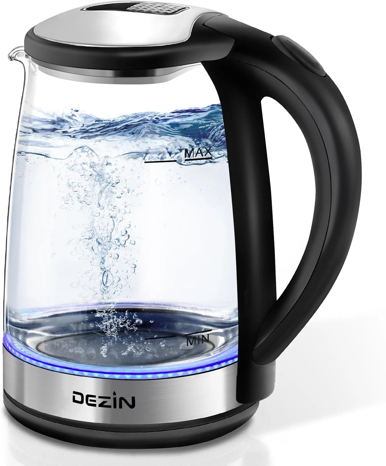 Electric Kettle, Bpa-Free 2L Electric Water Heater, Glass Electric Tea Kettle, 3