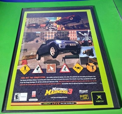 Midtown Madness 3 Video Game 2003 Print Ad Framed 8.5x11 