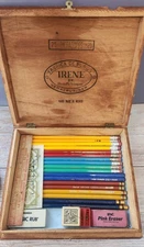 Vintage Pencil Set in Cigar Box – Eberhard Faber, Berol, Empire – Artist Curated