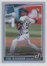 2018 Panini Donruss Rated Rookies Stat Line Career /322 Paul Blackburn #34 1u0