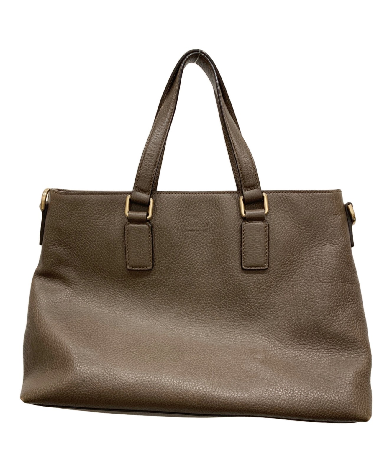 GUCCI Leather Tote Bag Brown Italy Model 365346 Serial 493492 SN2589 thumbnail 10