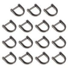 15pcs Horseshoe Shape Alloy Shaped Shackle Buckles for Purse