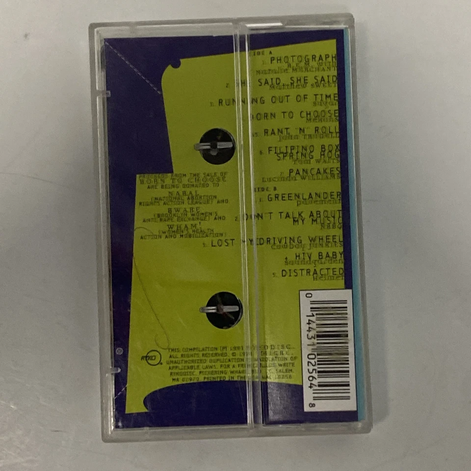 Born To Choose - Various Artists (1993 Cassette) Rock & Pop Music REAL PICTURES! Foto 2 de 4