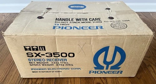 Vintage Pioneer SX-3500 in Box Receiver Tested Works & in Exceptional Condition