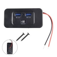 Eurowagens 12V/24V Kfz-LadegeräT USB Quick Charge 3.0 2-Fach Einbau