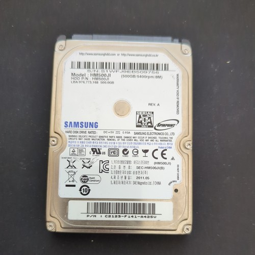 Samsung 500GB 2,5" SATA Laptop Festplatte HM500JI 5400RPM HDD