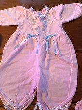 Vintage Buster Brown romper Vintage girls pink flowers 12 mos