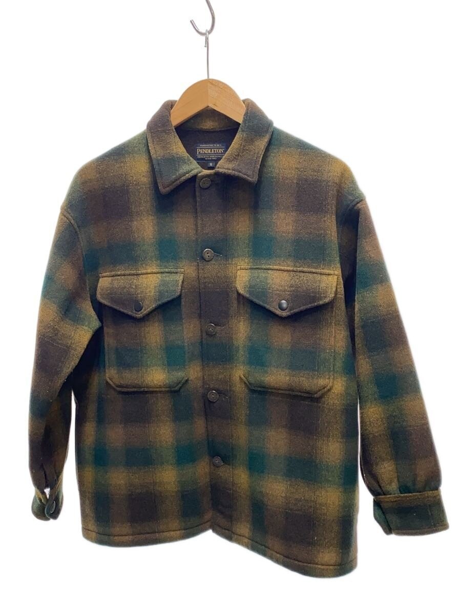 Pendleton Wool Check Jacket M Green - image 1