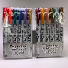 Ranger Tim Holtz Distress Crayons Lot of 2 - Set 9 and Set 10 - New