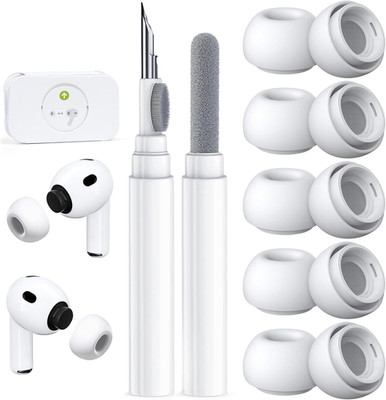 5 Pairs Replacement Ear Tips for Airpods Pro 3 Generation, Built-In Dust Guard S