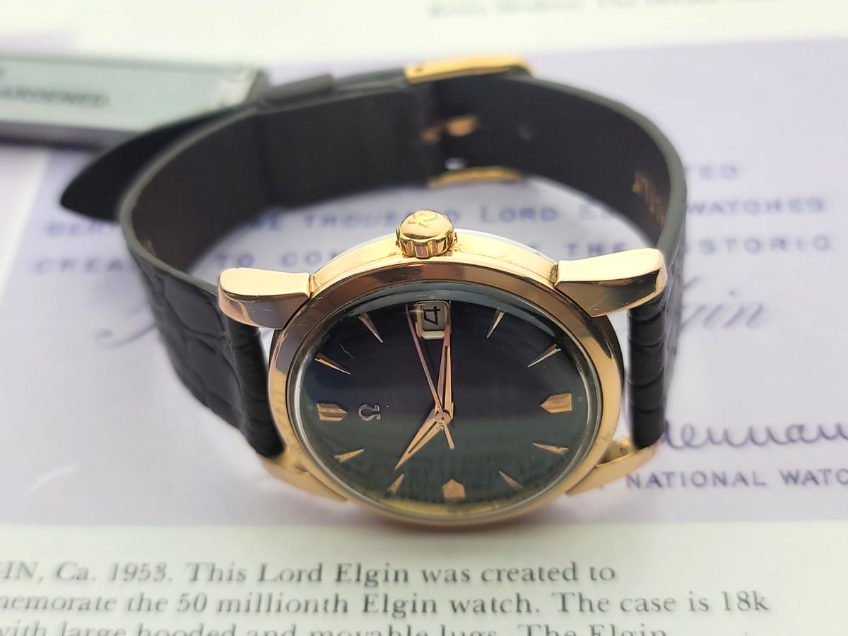 Vintage 14K ROSE Gold & Stainless steel Omega Seamaster calendar
