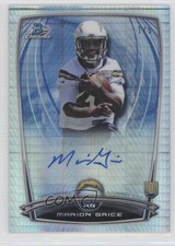2014 Bowman Chrome Rookie Prism Refractor 1/5 Marion Grice #RCRA-MG Auto 0j6