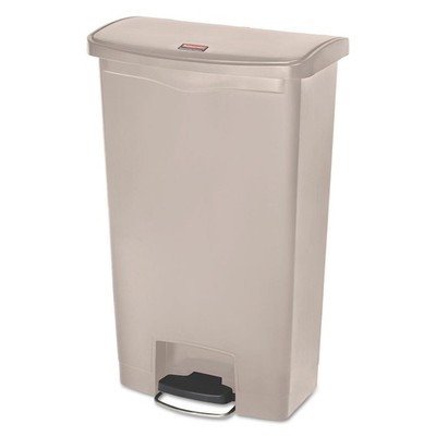 Rubbermaid Commercial 1883460 18-Gal. Resin Front Step-On Container - Beige New
