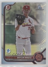 2022 Bowman Draft 1st Edition Sky Blue Foil Brycen Mautz #BD-124 14dq