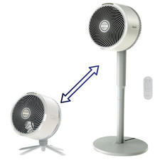 Shark FlexBreeze Pedestal & Tabletop Fan, Indoor & Outdoor, White - UH205