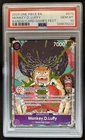 2025 One Piece Bandai Card Games Fest Monkey D Luffy #OP07-073 PSA 10