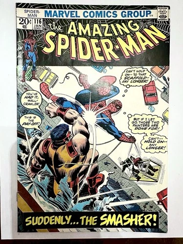 Amazing Spider Man #116  1973 Smasher Cover & App.