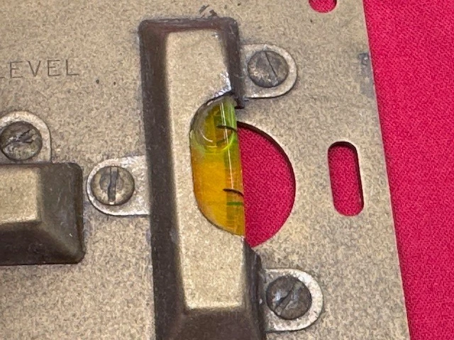 Herramientas Generales Nº Placa de latón 845 plomada de 3 vías y nivel - vintage Foto 4 de 4