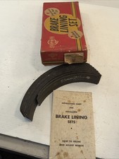 Nos Stop Rite Brake Lining Set 1946-49 Chrysler 6 Cylinder Desoto Dodge 5 Pass. Nos Stop Rite Brake Lining Set 1946-49 Chrysler 6 Cylinder Desoto Dodge 5 Pass.