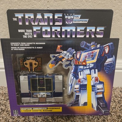 Hasbro Transformers Vintage G1 Exclusive Decepticon Soundwave With Buzzsaw New