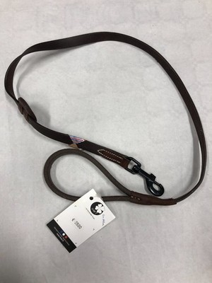 Lunging Leather Riding Ihwt Brown Veg Tan Carabiner Black Made France