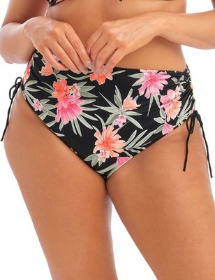 6XL - 26 Elomi Dark Tropics Adjustable Bikini Slip Unterteil Plus Bademode 800173