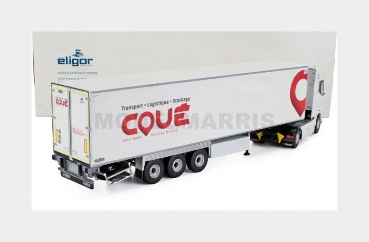 ELIGOR 118541 DAF - XG Truck Semi-Frigo Coué Transports 2021 - White Red - 1/43 - Image 2 of 2